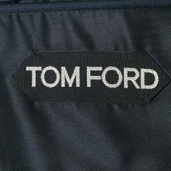 مملوكة مسبقًا Tom Ford Navy Blue Wool 3 Piece Suit Set S 
