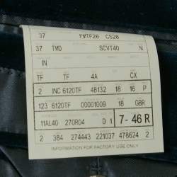 Pre Owned بليزر توم فورد أزرق مخملي قصة مناسبة مقاس صغير