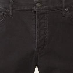 Pre Owned بنطلون توم فورد قطن أسود ضيق مقاس كبير جدًا - إكس لارج