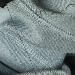 مملوكة مسبقًا بنطلون توم فورد حرير وقطن أخضر فاتح بطراز جوجر مقاس كبير - لارج