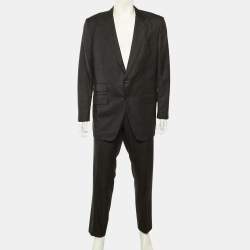 Pre Owned Tom Ford Black Wool Suit XXL