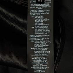 Pre Owned Tom Ford Black Synthetic Button Front Jacket XL