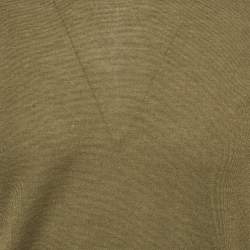 Pre Owned تي شيرت توم فورد رقبة دائرية مزيج كشمير أخضر زيتوني مقاس صغير (سمول)