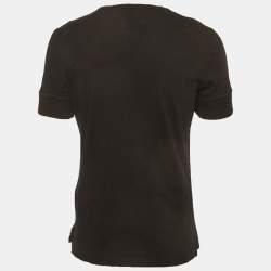 Pre Owned Tom Ford Black Jersey Henley Neck T-Shirt XXL