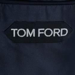 مملوكة مسبقًا بليزر توم فورد قصّة اعتيادية مزيج صوف أزرق كحلي XXXL