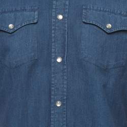 Pre Owned Tom Ford Blue Chambray Button Down Shirt L