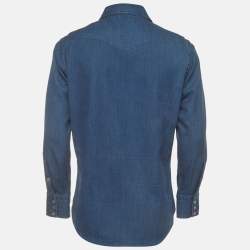 Pre Owned Tom Ford Blue Chambray Button Down Shirt L