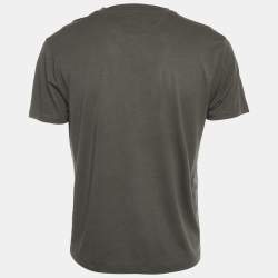 Pre Owned Tom Ford Grey Jersey V-Neck T-Shirt S