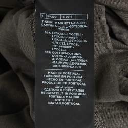 Pre Owned Tom Ford Grey Jersey V-Neck T-Shirt S