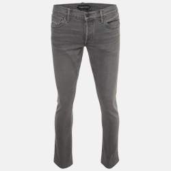 Pre Owned Tom Ford Grey Denim Slim Fit Jeans M/Waist 34"