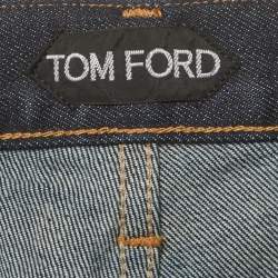 Pre Owned Tom Ford Blue Denim Straight Fit Jeans XXL/Waist 38"