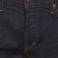 مملوكة مسبقًا Tom Ford Blue Denim Slim Fit Buttoned Jeans XXL/Waist 38" 