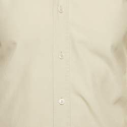Pre Owned Tom Ford Beige Silk Blend Button Down Shirt S