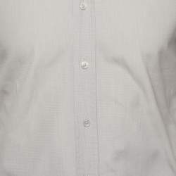 Pre Owned Tom Ford Grey Cotton Button Down Shirt S 