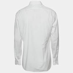 Pre Owned Tom Ford White Cotton Button Front Shirt XL 