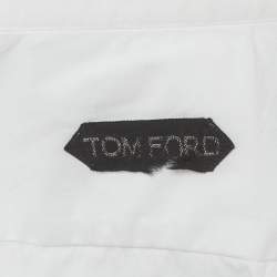 Pre Owned Tom Ford White Cotton Button Front Shirt XL 