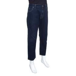 Pre Owned Tom Ford Indigo Dark Wash Denim Straight Fit Jeans XXL