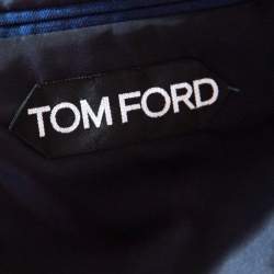 Pre Owned Tom Ford Royal Blue Silk Tailored Blazer M