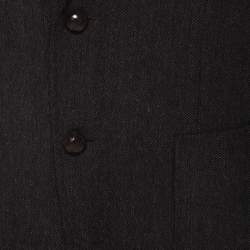 Pre Owned Tom Ford Brown Regular Fit Elbow Patch Wool Blazer L