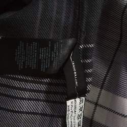 Pre Owned Tom Ford Purple Checked Pattern Cotton Woven Shirt M