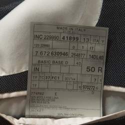 Tom Ford Grey Wool and Silk Blend Regular Fit Blazer L