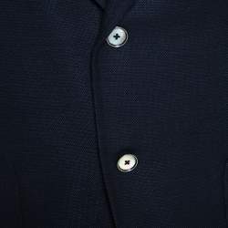 Tom Ford Navy Blue Wool And Silk Blend Blazer L