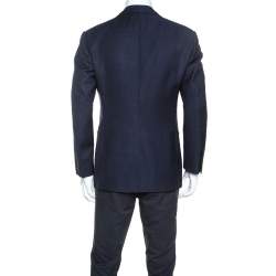 Tom Ford Navy Blue Wool And Silk Blend Blazer L
