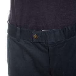 Pre Owned Tom Ford Navy Blue Cotton Tapered Shelton Pants XL