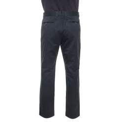 Pre Owned Tom Ford Navy Blue Cotton Tapered Shelton Pants XL