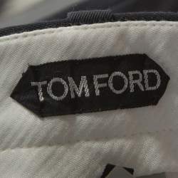 Pre Owned Tom Ford Navy Blue Cotton Tapered Shelton Pants XL