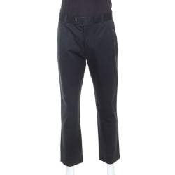 Pre Owned Tom Ford Navy Blue Cotton Tapered Shelton Pants XL