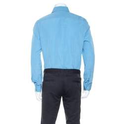 Tom Ford Blue Pinpoint Cotton Classic Fit Shirt XL