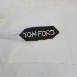 Pre Owned Tom Ford White Cotton Button Front Long Sleeve Shirt XL