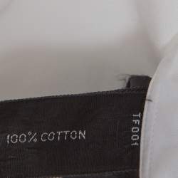 Pre Owned Tom Ford White Cotton Button Front Long Sleeve Shirt XL