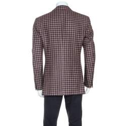 Tom Ford Brown Checked Wool Blazer XL