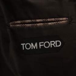 Tom Ford Brown Checked Wool Blazer XL