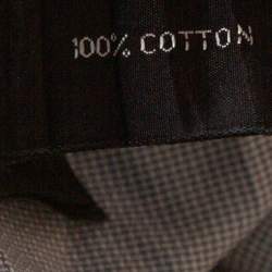 Tom Ford Grey Textured Cotton Button Front Long Sleeve Shirt M