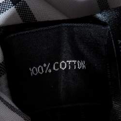 Pre Owned Tom Ford Black & White Checked Cotton Long Sleeve Shirt XL