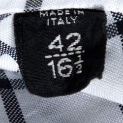 Pre Owned Tom Ford Black & White Checked Cotton Long Sleeve Shirt XL