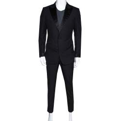 Pre Owned Tom Ford Black Wool O'Connor Tailored Suit M