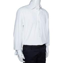 Pre Owned Tom Ford White Cotton Double Cuff Long Sleeve Shirt 4XL