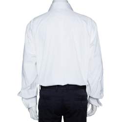 Pre Owned Tom Ford White Cotton Double Cuff Long Sleeve Shirt 4XL
