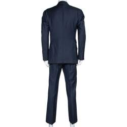 Pre Owned Tom Ford Navy Blue Wool Tailored Suit XL