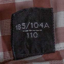 Pre Owned Tom Ford Light Brown Gingham Check Cotton Long Sleeve Shirt XXL