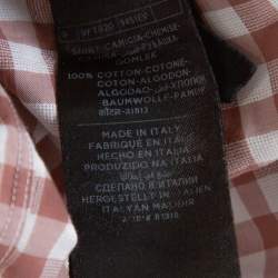 Pre Owned Tom Ford Light Brown Gingham Check Cotton Long Sleeve Shirt XXL