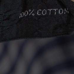 Pre Owned Tom Ford Dark Blue Checked Cotton Long Sleeve Shirt XXXL