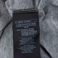 Pre Owned Tom Ford Grey Marl Jersey Cotton V Neck T-Shirt L