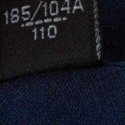 مملوكة مسبقًا Tom Ford Navy Blue Linen & Cotton Long Sleeve Shirt XXL