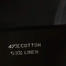 Pre Owned Tom Ford Black Washed Linen & Cotton Long Sleeve Shirt XXL