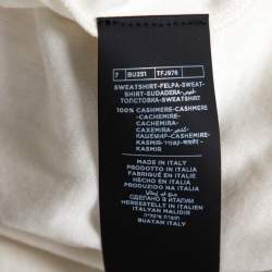 Tom Ford Cream Cashmere Sweatshirt XL